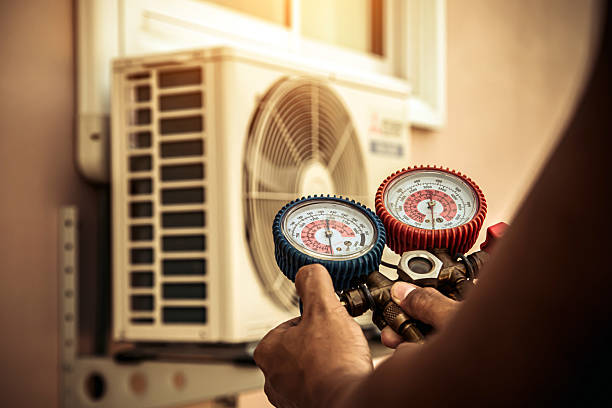 Professional Hvac Installation technician working in Brenham, TX